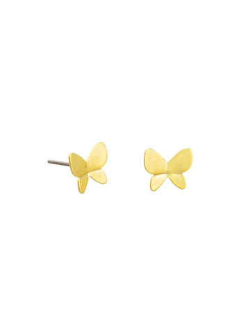 Gold Kyoto Butterfly Stud Earrings