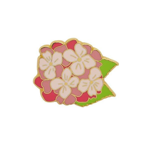 Heartfelt Hydrangea Enamel Pin