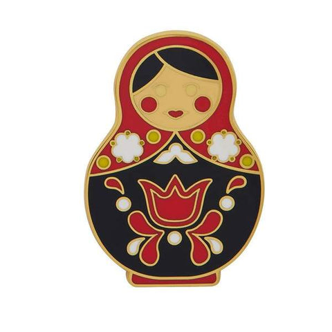 Matryoshka Memories Large Enamel Pin