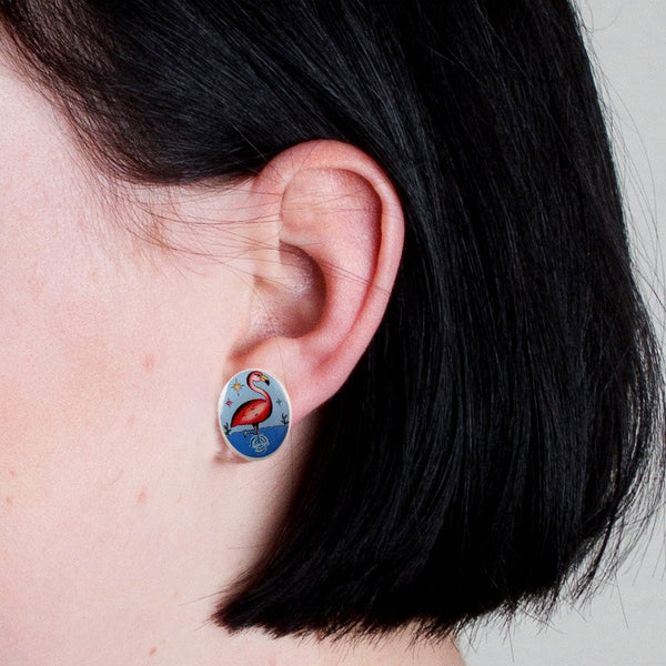 Flamingo Studs