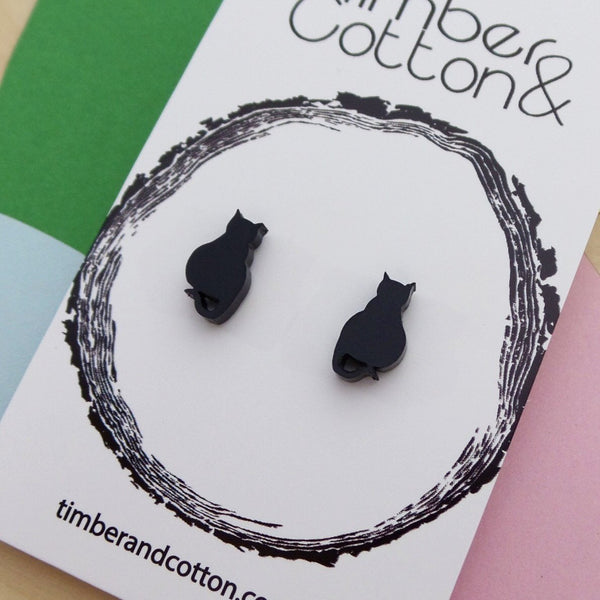 Cat - Black Studs