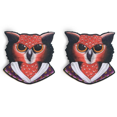Louisa May Owlcott Stud Earrings