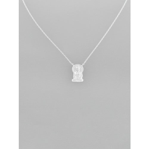 Silver Buddha Necklace