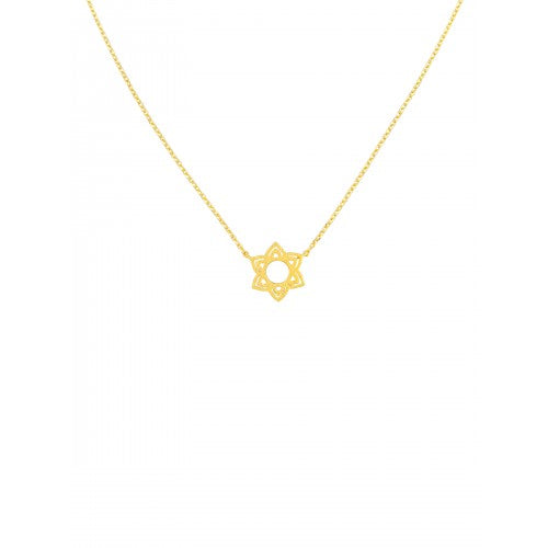 Gold Lotus Necklace