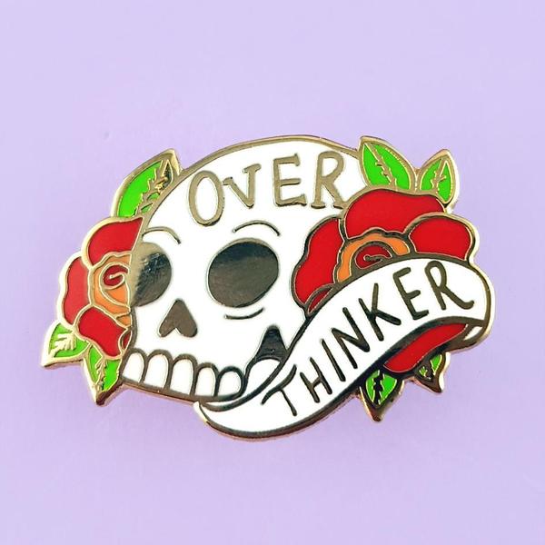 Over Thinker Lapel Pin