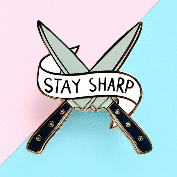 Stay Sharp Lapel Pin
