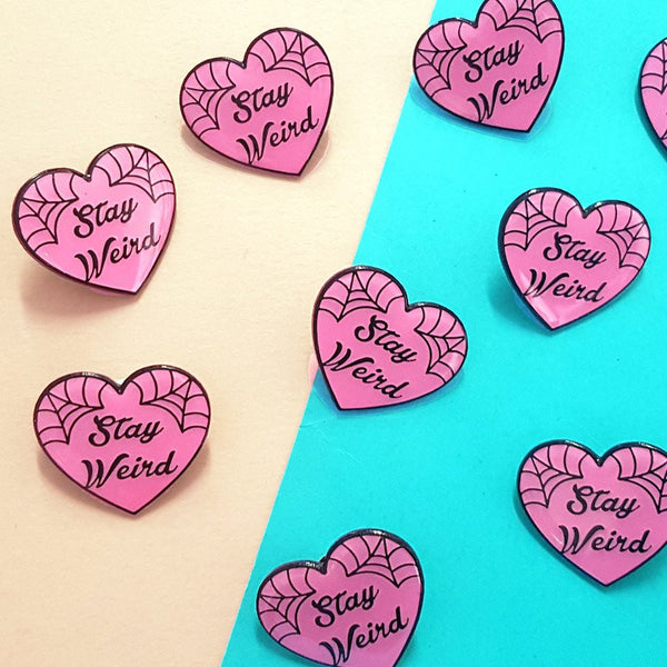 Stay Weird Lapel Pin